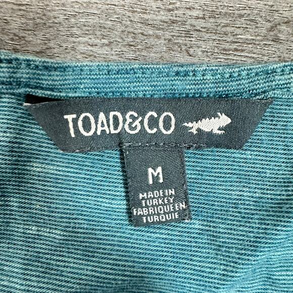 Toad&Co Cue Wrap Long Sleeve Dress Teal Med - Picture 7 of 12